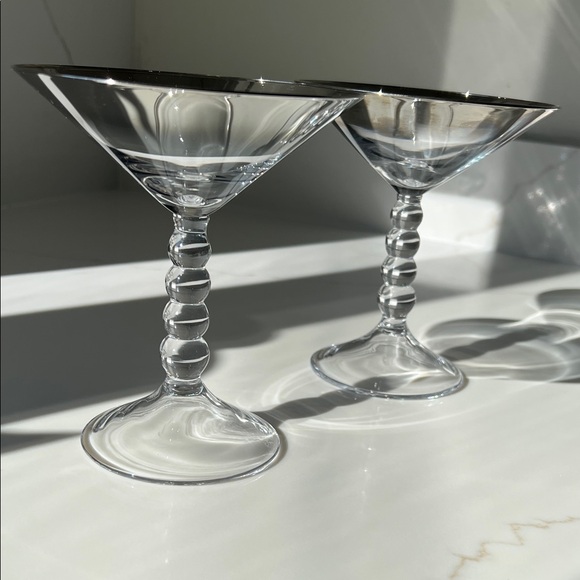 Source Unknown Other - Iridescent Glass Martini Pair (set of 2)